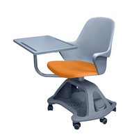Chaise de formation pivotante en plastique au design moderne tableau d'écriture meubles d'éducation scolaire de haute qualité pour chambre à coucher appartement d'hôpital