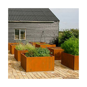 Grands Pots de jardin en acier, bac à jardinage, rectangulaire, avec revêtement en poudre, pour l'extérieur, pour plantes, bricolage, diy - Product Image 6