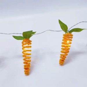 Bán hàng nóng dẫn chuỗi ánh sáng chuỗi cà rốt hình dạng cho mùa phục sinh trang trí đèn giáng sinh - Product Image 5