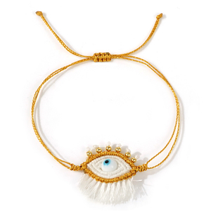 Go2boho el yapımı nazar bilezik kadınlar için ayarlanabilir renkli dokuma dostluk takı toptan makrome bilezik - Product Image 5