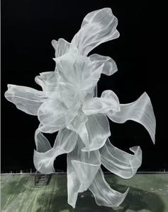 Hoa giả khổng lồ làm thủ công bằng vải organza lụa dùng trang trí đám cưới, phông nền sự kiện, tiệc tùng - Product Image 4