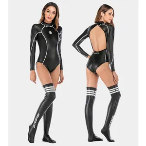 DIVESTAR Custom 2mm YAMAMOTO Neoprene Black Beach wear Sex Swimming Wear Glide Skin Bikini Wetsuit For Female
