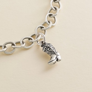 Colgante <span class=keywords><strong>de</strong></span> Plata <span class=keywords><strong>de</strong></span> Ley S925 James Avery con Eslabón <span class=keywords><strong>de</strong></span> Corazón para Doghouse, Skateboard, Rosa y Amor, Colgante Esmaltado Temático - Product Image 3