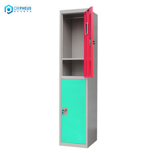 Sports Locker Metal 2 Tier Box Locker Dormitory Single <strong>Wardrobe</strong> Bedroom Clothing <strong>Wardrobe</strong> - Product Image 4