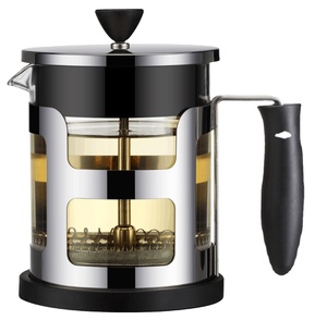Thủy Tinh Borosilicate Thiết Kế Thời Trang Tea & Coffee Plunger Và Tea Press - Product Image 1