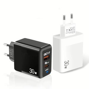 อะแดปเตอร์ชาร์จเร็ว 30W แบบ USB A+C รองรับ QC3.0 สำหรับสมาร์ทโฟน - Product Image 3