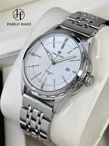 Reloj de pulsera para hombre - reloj de acero inoxidable con diseño de abanico, elegante y con estilo, de diseño informal. - Product Image 5