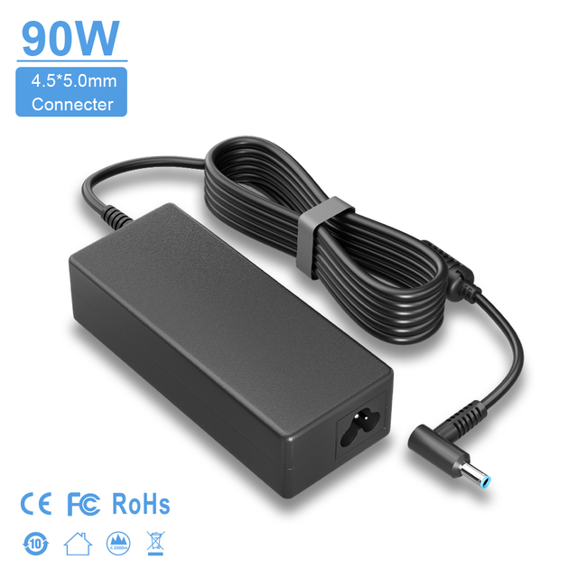 90W Laptop Charger Adapter 19.5V 4.62A 4.5mm*5.0mm Desktop Fast DC AC Charger for HP BluePin Full-power Chargers & Adapters