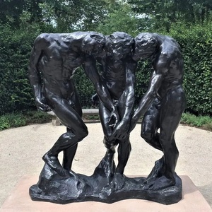 Prezzi economici all'ingrosso Customs Metal Bronze Men Statue a grandezza naturale The Three Shades Bronze <span class=keywords><strong>Les</strong></span> Trois Ombres Rodin Sculpture - Product Image 3
