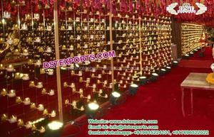 Support mural en métal pour bougies de mariage, design tendance, décoration de scène de mariage, support mural en métal pour bougies de mariage YTexas - Product Image 2