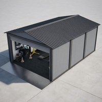 Garage mobile préfabriqué robuste pour voiture, atelier extérieur modulaire en panneaux sandwich, abri à outils et maison de réparation automobile