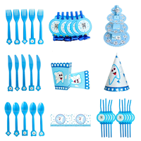 Ensemble de vaisselle de fête à motif de dents Bluth Fournitures d'anniversaire Ensemble de vaisselle jetable Baby Shower