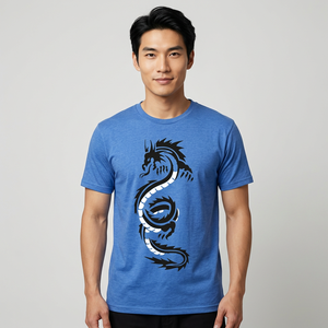 Camiseta Deportiva para Hombre, Cuello Redondo, Corte Regular, Manga Corta a Cuadros, Estilo Preppy, Transpirable y Ecológica, 100% Algodón Orgánico - Product Image 1