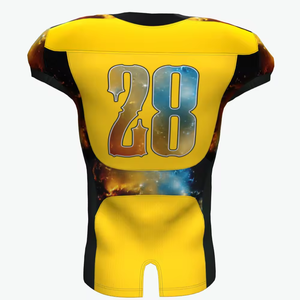 Conjunto de Uniforme de Fútbol Americano al por Mayor, Pantalones Cortos Impresos en 3D, 100% Poliéster, Personalizado con Nombre de Equipo, para Adultos, Transpirable - Product Image 4