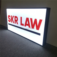 Boîte lumineuse LED publicitaire en acrylique et aluminium, impression 3D, taille et forme personnalisées, étanche, pour usage intérieur/extérieur, certifiée CE