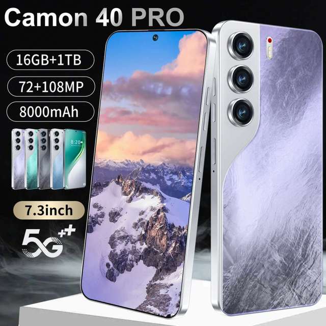 Wholesale 2026 New Model Camon 40 Pro Global Version Android 5G Unlocked Smartphone Dual-SIM 108MP Deca Core HD Display