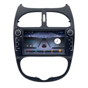 Vente directe d'usine, lecteur Dvd de voiture 2din, cadre Fascia, navigation stéréo, Carplay Bt Android, <span class=keywords><strong>autoradio</strong></span> pour Peugeot <span class=keywords><strong>206</strong></span> 2000-2016 - Product Image 1