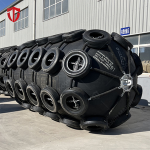 Defensa Neumática Marina Yokohama <span class=keywords><strong>con</strong></span> <span class=keywords><strong>Cadena</strong></span> de Neumáticos para Puertos y Muelles - Product Image 2