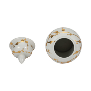 Vaso Decorativo in Ceramica con Motivo a Fiori di Ciliegio per Soggiorno, Camera da Letto, Ingresso e Ufficio - Product Image 6