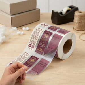Wholesale Holographic PVC <b>Waterproof</b> Custom Printed Packaging <b>Labels</b> & Stickers for Grocery Use with Strong Adhesive - Product Image 3