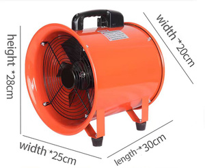 Ventilador portátil de Servicio Ligero de 350mm y soplador axial - Product Image 5