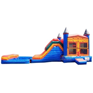 JOYRISE - Castillo Inflable con Tobogán para Niños Pequeños, Casa <span class=keywords><strong>de</strong></span> Brinco Inflable para Exteriores, Combinación <span class=keywords><strong>de</strong></span> Tobogán y Brincolín para Fiestas Infantiles, 7x4x4m - Product Image 2
