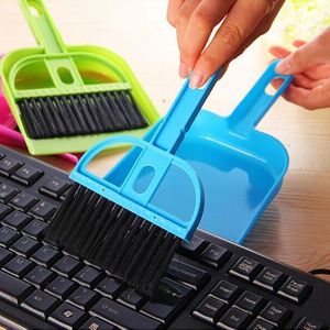 Mini Desktop Cleaning Brush Set Plastic Broom Dustpan Small For Keyboard And Desk Use - Product Image 2