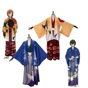 Disfraz de Anime Bungo Stray Dogs, Dazai Osamu, Yukata, Haori, Kimono, Conjunto de Disfraz de Anime - Product Image 1