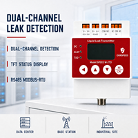 Perangkat Deteksi Kebocoran Air Transmitter Alarm Dua Kanal RS485 Modbus RTU Output Relay