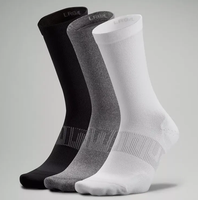 Chaussettes de compression athlétiques pour hommes et femmes, rembourrées, avec logo personnalisé, antibactériennes, antidérapantes, jetables, pour l'automne