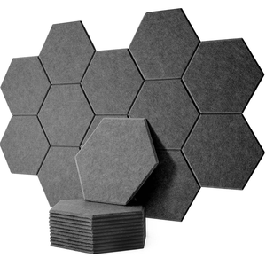 Paneles Acústicos Hexagonales Autoadhesivos de Densidad Superior para Control de Ruido y Ahorro de Espacio, Solución para Decoración del Hogar y Estudio - Product Image 3