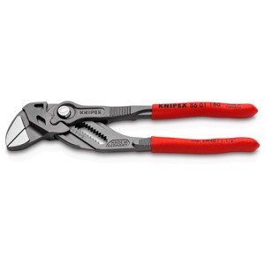 KNIPEX 86 01 180 Pliers Wrench Pince et clé en un seul outil Avec revêtements en plastique gris atramentisé antidérapants - Product Image 1