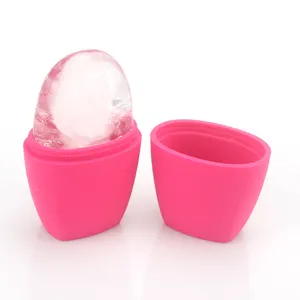 Nieuw Ontworpen Compact Lifting Huid Koeling En Rustgevende Siliconen Draagbare Popsicle Ice Gezicht Bal Massage Roller