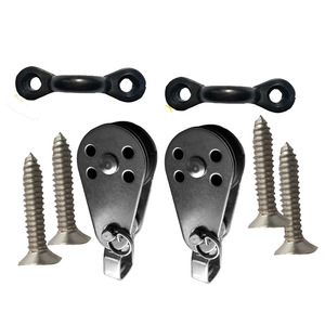 Polea de control de dirección de acero inoxidable de 25 mm con tornillos y gancho tipo C para accesorios de kayak - Product Image 3