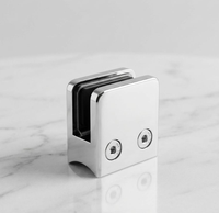 Nouvelle conception de pince pour panneaux de verre, connecteurs de table en verre, pince en acier inoxydable 316, pince murale pour verre