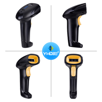 Escáner de Código de Barras de Mano con Cable USB CCD 1D de Venta Directa de Fábrica, Compatible con Decodificación de Pantalla, con Soporte Ajustable