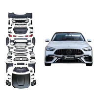 Kit carrosserie complet PHARRI pour Mercedes-Benz Classe C W205 (2015-2021) à convertir en W206 C63 AMG (2022-2025), pièces de conversion pour pare-chocs avant et arrière