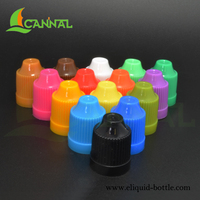 Flacon compte-gouttes opaque noir en PE de 10 ml avec bouchon sécurité enfant, protection contre la lumière, conforme ISO8317 Ecannal