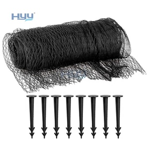 Filet <span class=keywords><strong>anti</strong></span>-oiseaux noir en HDPE résistant aux UV - Maille tricotée robuste pour la lutte contre les oiseaux dans les vignobles et vergers - Product Image 5