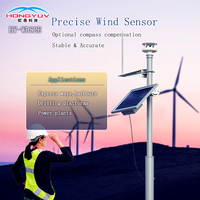 Capteur de vent à ultrasons HY-WDS2E pour l'évaluation des sites de parcs éoliens et l'analyse du rendement énergétique Surveillance de la ventilation des tunnels routiers