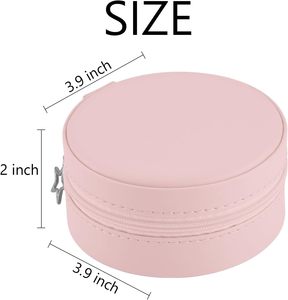 Wholesale Small Travel Jewelry Box with Pu Leather Handle for Girls Rings <b>Earrings</b> Necklaces Organizer Jewellery Storage <b>Case</b> - Product Image 3