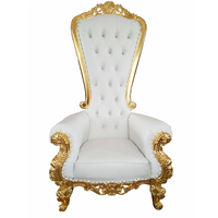 Prix Bas – Lot de 10 Chaises Trône de Luxe Modernes Dorées pour Mariage, Chambre de Mariés et Salon