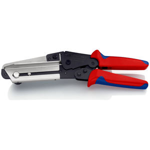 KNIPEX 95 02 21 กรรไกรตัดพลาสติก ผลิตในประเทศเยอรมนี สำหรับท่อร้อยสายเคเบิล ด้ามจับหลายส่วนประกอบ ขัดเงา 275 มม. - Product Image 1