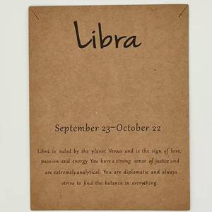 Tarjetas con logotipo de signo del zodiaco de constelación de 7*9cm para collar, tarjetas de papel Kraft personalizadas para hombres y mujeres, tarjetas de embalaje de joyería del zodiaco - Product Image 5