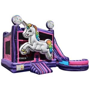 Château gonflable combiné de licorne en forme de dôme, pour enfants et adultes, bon marché, Promotion, <span class=keywords><strong>2020</strong></span> - Product Image 2