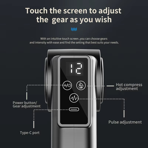 ฟิตเนส2อิน1เข็มขัดยืดหยุ่นและชีพจรนับหมื่นนวดเนื้อเยื่อลึกนวดร่างกายสั่นสะเทือนเพื่อบรรเทาอาการปวด - Product Image 2