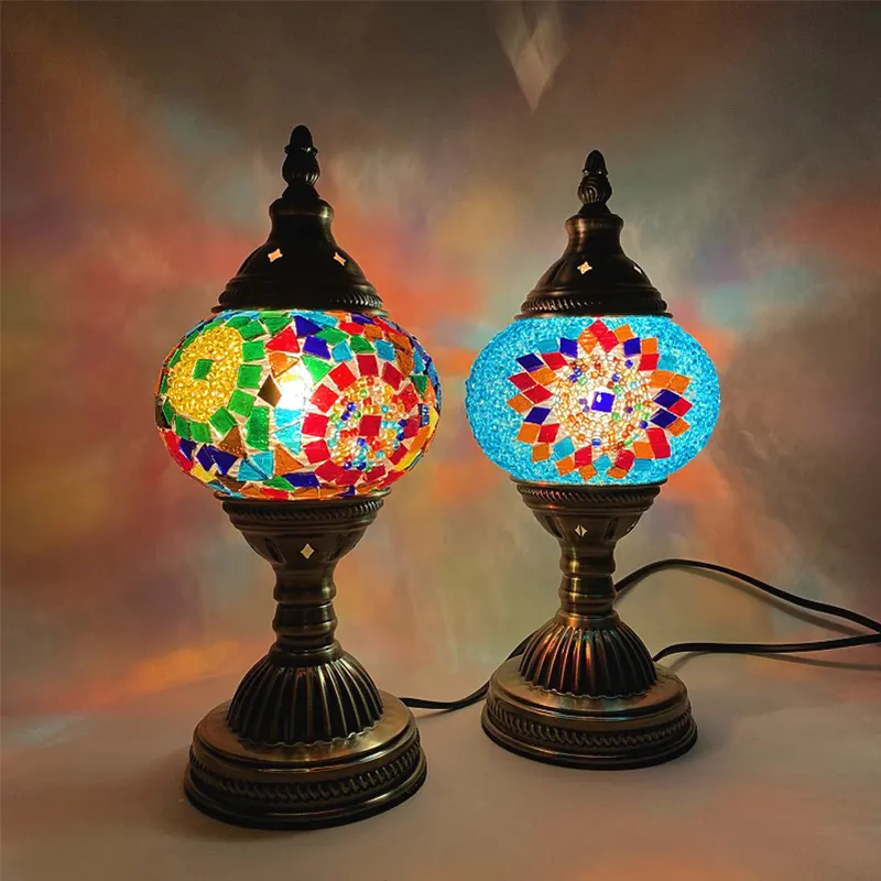 Turkey DIY Handmade Desk Lamp Mosaic Patch Parent Child Activity Hand-made Studio Activity Warm Up Night Light
