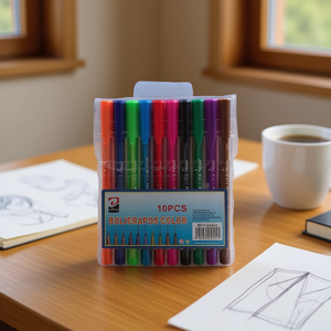 Mnj Colored Ballpoint Pens 10Pcs Assorted Colors For Writing And Drawing - Product Image 2