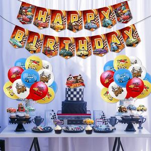 Bonito <span class=keywords><strong>Hot</strong></span> <span class=keywords><strong>Wheels</strong></span>, decoración <span class=keywords><strong>de</strong></span> fiesta temática <span class=keywords><strong>de</strong></span> coche, pancarta <span class=keywords><strong>de</strong></span> cumpleaños para niños, remolinos colgantes, <span class=keywords><strong>Hot</strong></span> <span class=keywords><strong>Wheels</strong></span> Racing Balloon Cake Toppers Set - Product Image 5