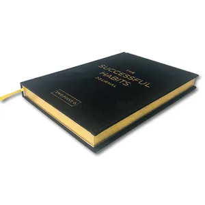 Custom Printed Special Edition Linen Embossed Cover Books And Paper Box Hardcover Book With Sprayed Edges